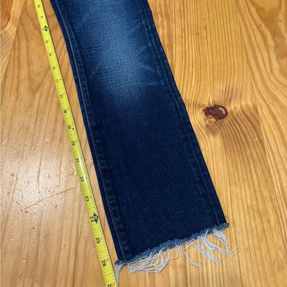 Imogene+Willie Virginia Dark Wash Raw Hem Straight Leg Jeans Women’s Size: 25 - Picture 5 of 12